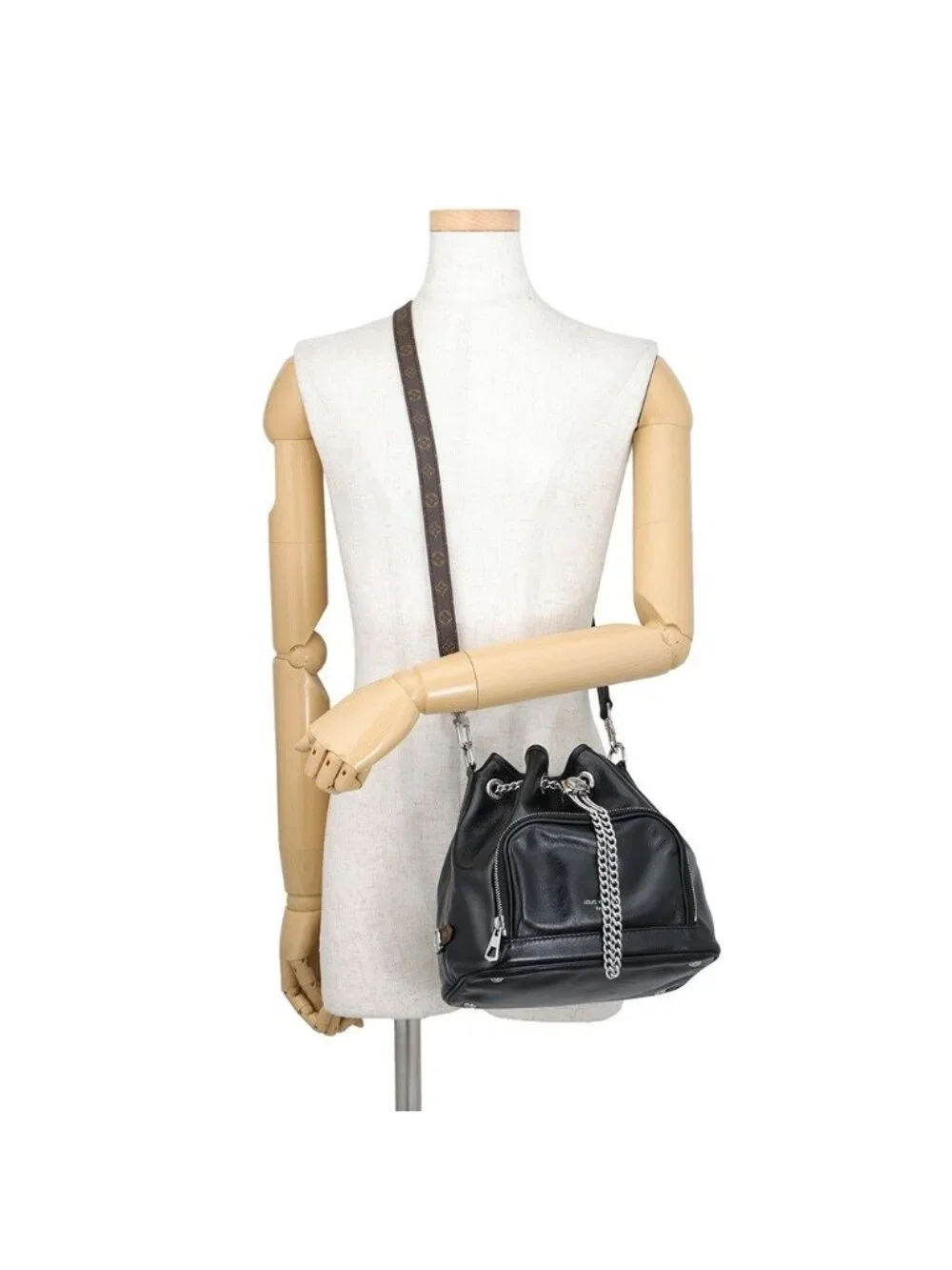 Louis Vuitton Handbag Lambskin Noway Vibe Bag 2-Way Black